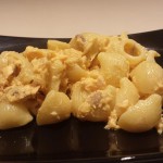 Pipe con salmone e crema di zafferano