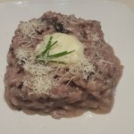 Risotto con radicchio e galbanino