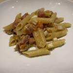 penne con tartare di tonno